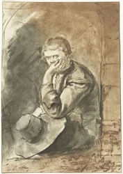 Sitzender Mann