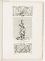 Ornamenttafel, die die Entführung der Helena darstellt, Tafel 24 in Oeuvre