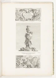 Bücher der Ornamente erfunden und gezeichnet von J.A. Meissonnier Architekt, Zeichner der Kammer und des Kabinetts des Königs, Tafel 20 in Oeuvres de Juste-Aurèle Meissonnier