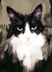 Intensiver Katzenblick