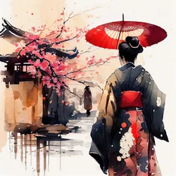 Japanischer Frühlingsspaziergang