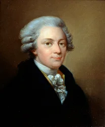 Porträt des Komponisten Wolfgang Amadeus Mozart, 1756-1791, ca. 1783