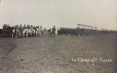 Militärmission in Polen (Warschau - Posen), März-April 1919, eine Pferdebatterie in Posen