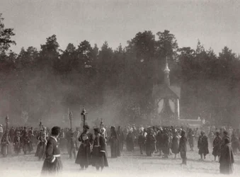 Osterprozession, Sarov-Kloster, Russland, 1903
