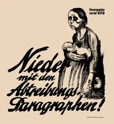 Nieder mit den Abtreibungsparagraphen!, 1923