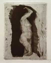 Stehender weiblicher Akt
