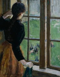 Frau am Fenster