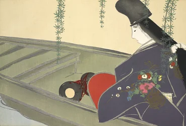 Asazuma-bune, aus Momoyo-gusa