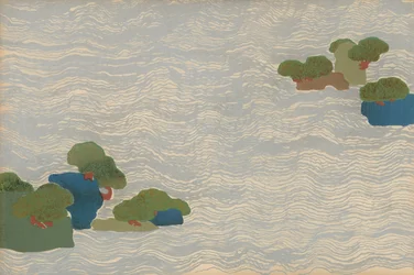 Kieferninseln in einem silbernen Meer, aus der Serie Chigusa (Tausend Gräser)