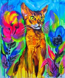 Bunte Dschungelkatze