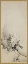 Winterlandschaft: eine Schlucht, Edo-Periode, 1883