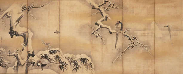 Vögel in der Landschaft, erste Hälfte des 17. Jahrhunderts