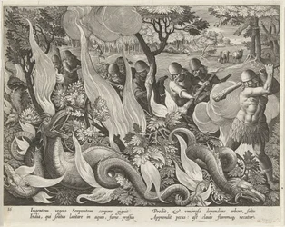 Jagd auf Wasserschlangen in Indien (Jagdszenen)