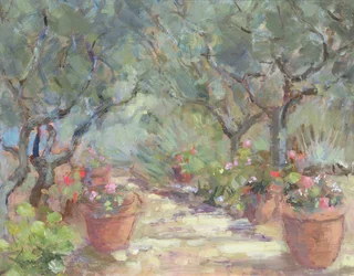 Garten in Porto Ercole, Italien, 1996