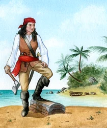 Mary Read, 1690-1720, britische Piratenkameradin