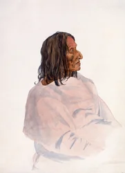 Homachséh-Kakatóhs, Piegan-Blackfeet-Mann