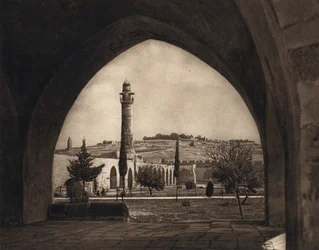 Jerusalem, Blick auf den Ölberg vom Tempelplatz