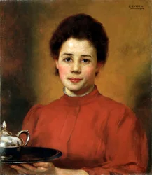 Eine Frau in Rot, 1904