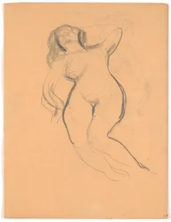 Liegendes weibliches Modell