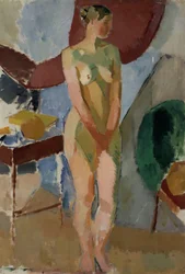 Stehender weiblicher Akt