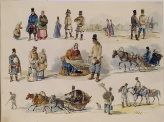 Volkstypen Russlands, 1845