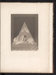 Vorderansicht des Grabmonuments