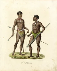 Afrikanische Krieger (Druck)
