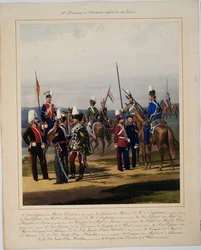 Die 2. Garde-Kavalleriedivision - Piratsky, Karl Karlovich (1813-1889) - 1867 - Farblithographie