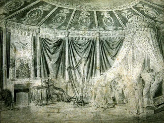 Das Schlafzimmer der Kaiserin Josephine in Rueil-Malmaison