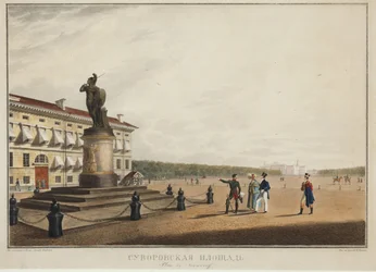 Der Suworow-Platz in Sankt Petersburg