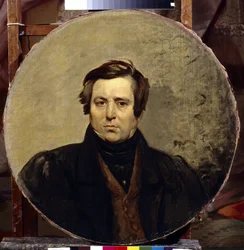 Porträt des Schriftstellers Vasily Ivanovich Orlov (1792-1860)