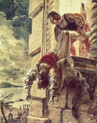 Die Ermordung des Prinzen Andreas von Ungarn auf Geheiß von Königin Johanna I. von Neapel