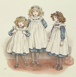 Aber Flinders Füße waren kalt, aus April Babys Buch der Melodien, 1900