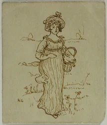 Mädchen mit Korb