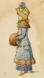 Sonntagsbeste - junges Mädchen in Blau