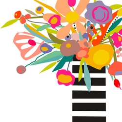 Blumen und Streifen 2