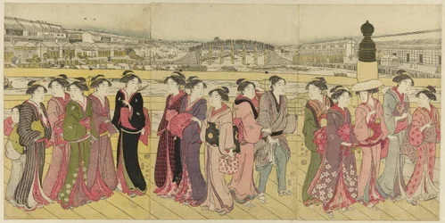 Überquerung der Nihonbashi-Brücke
