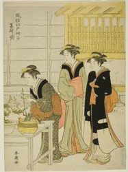 Yagenbori, aus der Serie "Modische Sande von Edo (Fuzoku Edo sunago)"
