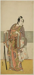 Der Schauspieler Ichikawa Monnosuke II in einer unbekannten Rolle