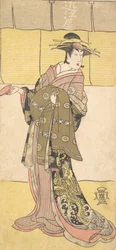 Ein Schauspieler der Segawa-Linie Tomisaburo als Kurtisane, ca. 1790