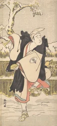 Onoe Matsusuke als Kannen-Butsu oder Bettelmönch, ca. 1790