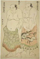 Sumo-Ringer der Ostgruppe: Kurateyama Yadayû und Izumigawa Rin’emon