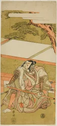 Der Schauspieler Ichikawa Ebizo III als Akushichibyoe Kagekiyo im Stück Wada Sakamori Eiga Kagami, aufgeführt im Nakamura Theater im dritten Monat, 1773
