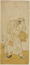Der Schauspieler Nakamura Sukegoro II in einer unbekannten Rolle