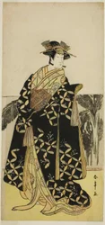 Der Schauspieler Nakayama Tomisaburo I in einer unbekannten Rolle
