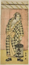 Der Schauspieler Otani Hiroji III als Maruya Gorohachi im Stück Kotobuki Banzei Soga, aufgeführt im Ichimura-Theater im fünften Monat, 1783