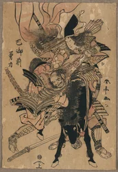 Die mächtige Tomoe Gozen, um 1810