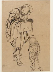 Mann und Junge, Edo-Periode