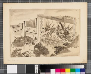 Szenen aus dem Krieg zwischen Japan und Korea, Ende des 18. bis erste Hälfte des 19. Jahrhunderts