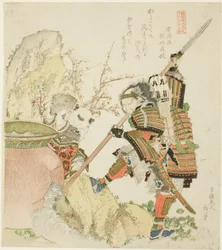 Sima Guang und Shibata Katsuie, aus der Serie "Fünf Geschwisterbilder von China und Japan für die Zakurogaki-Gruppe"